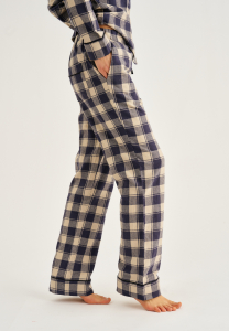 Pyjamasbukser | 100% økologisk bomuld | Navy ternet -JBS of Denmark Women