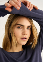 Langærmet t-shirt | Bambusviskose | Lavendel -JBS of Denmark Women