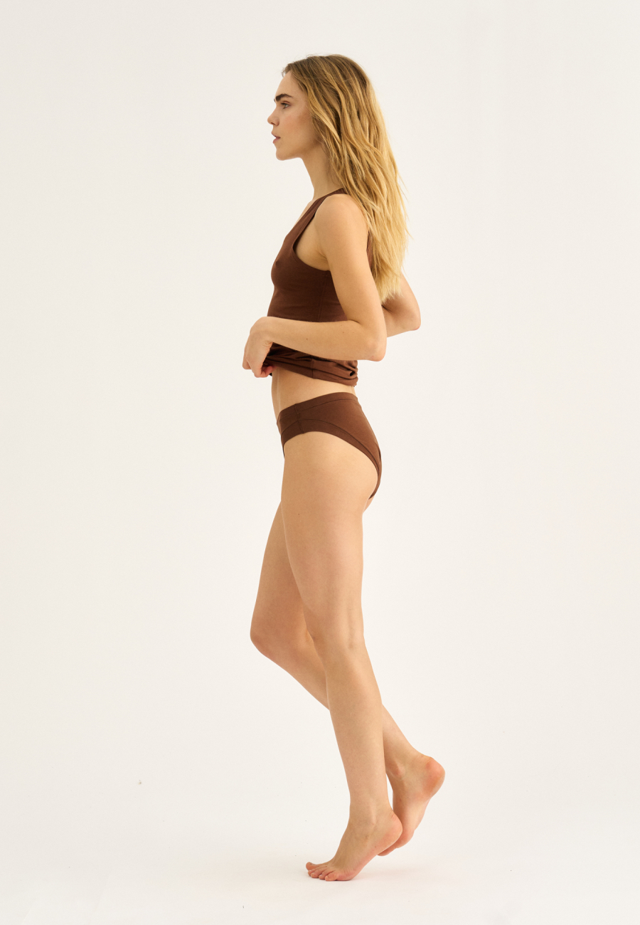 Tanktop |  Bambusviskose | Brun -JBS of Denmark Women