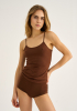 Stroptop |  Bambusviskose | Brun -JBS of Denmark Women