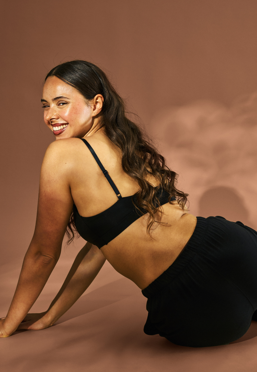 BH-top m. support | Bambusviskose | Sort -JBS of Denmark Women