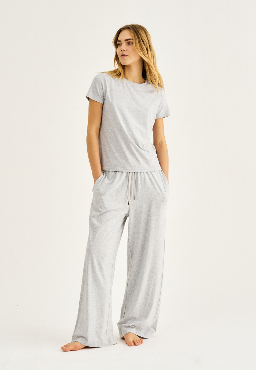Bukser m. lige ben | Bambusviskose | Grå -JBS of Denmark Women