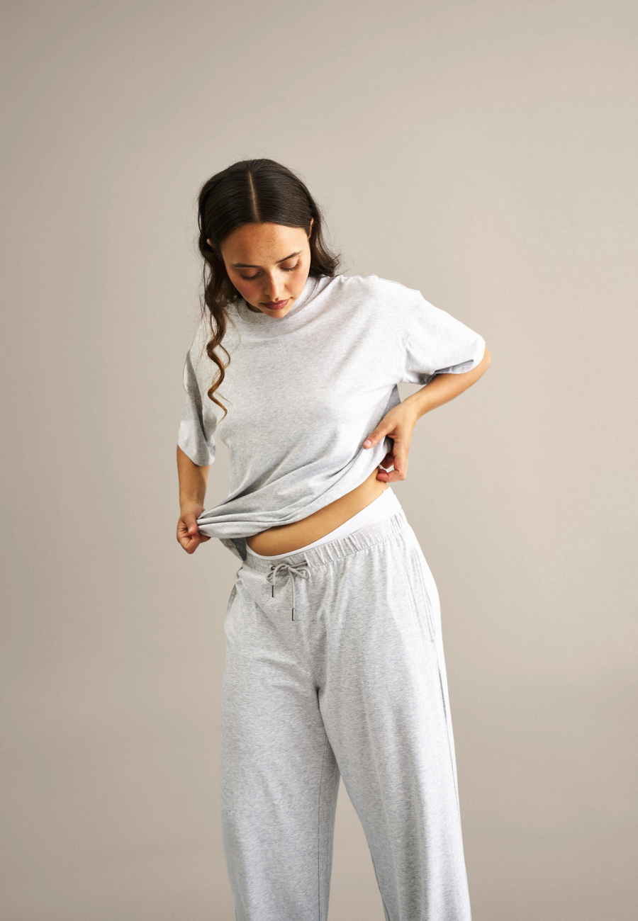 Bukser m. lige ben | Bambusviskose | Grå -JBS of Denmark Women