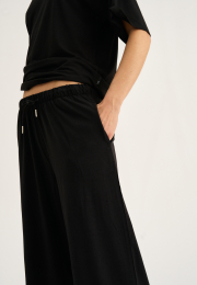 Bukser m. lige ben | Bambusviskose | Sort -JBS of Denmark Women