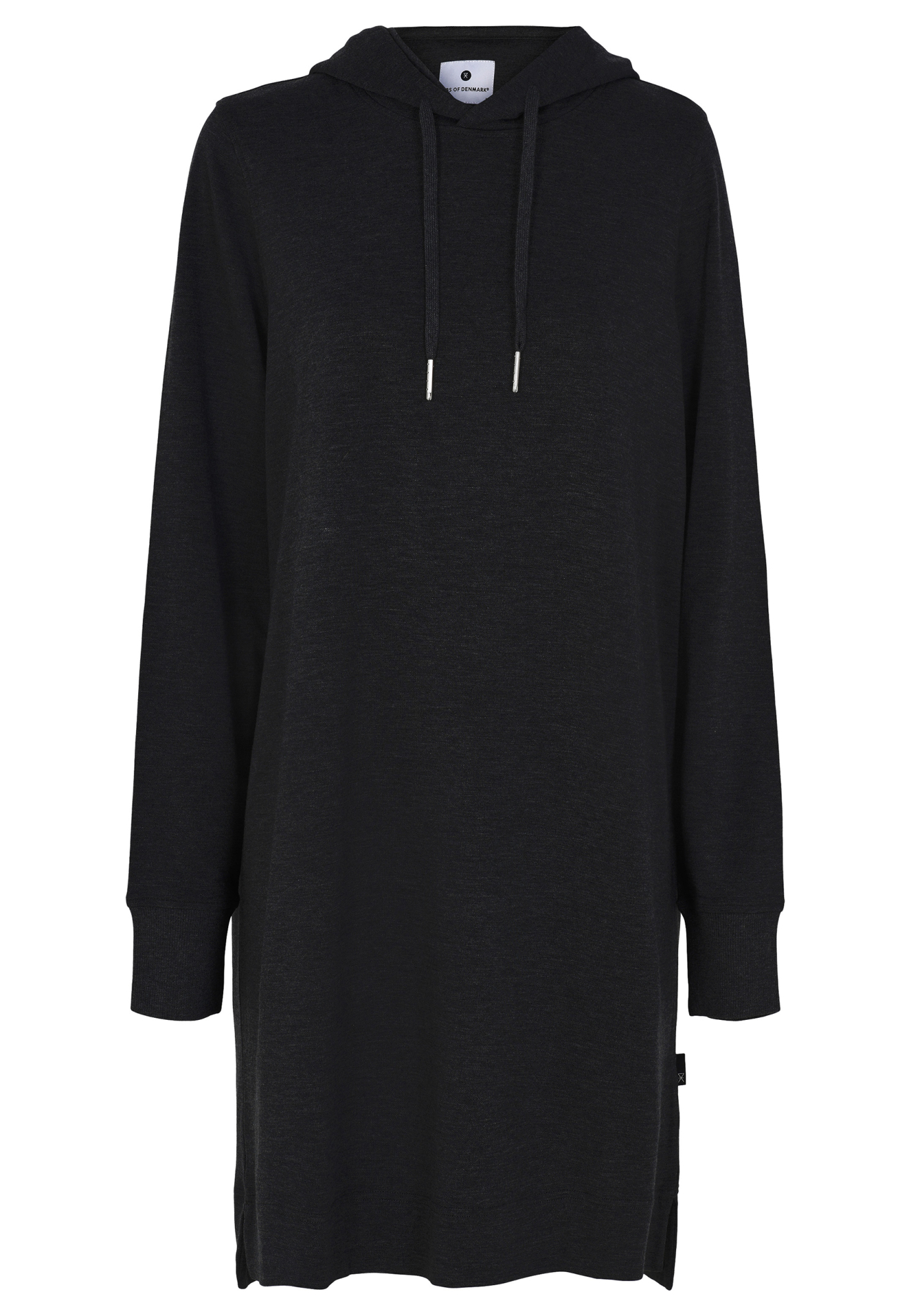 Kjole med hætte, Bambusviskose, Sort