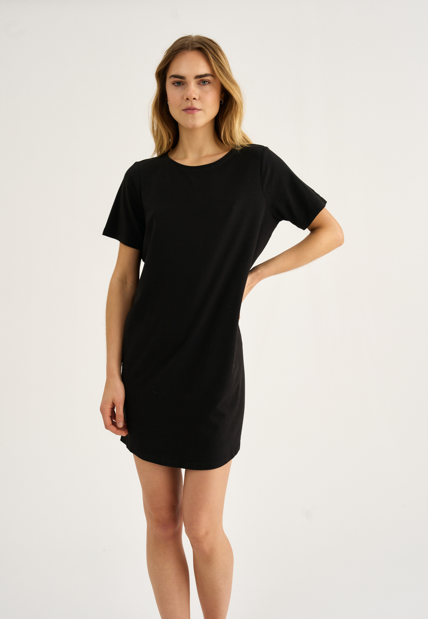 Big shirt, Bambusviskose, Sort