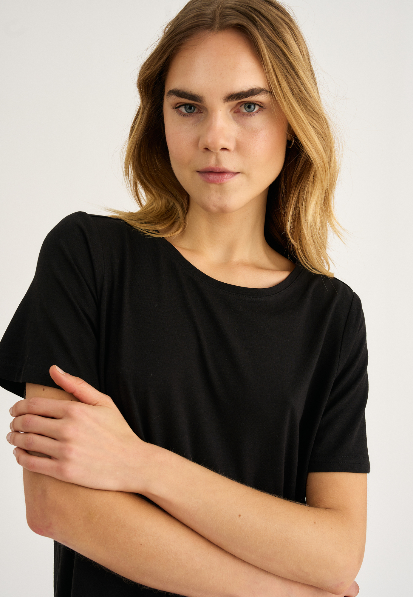 Big shirt, Bambusviskose, Sort