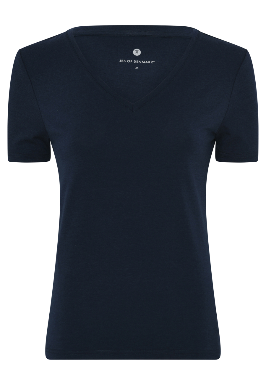 T-shirt v-neck | Bambusviskose | Navy -JBS of Denmark Women