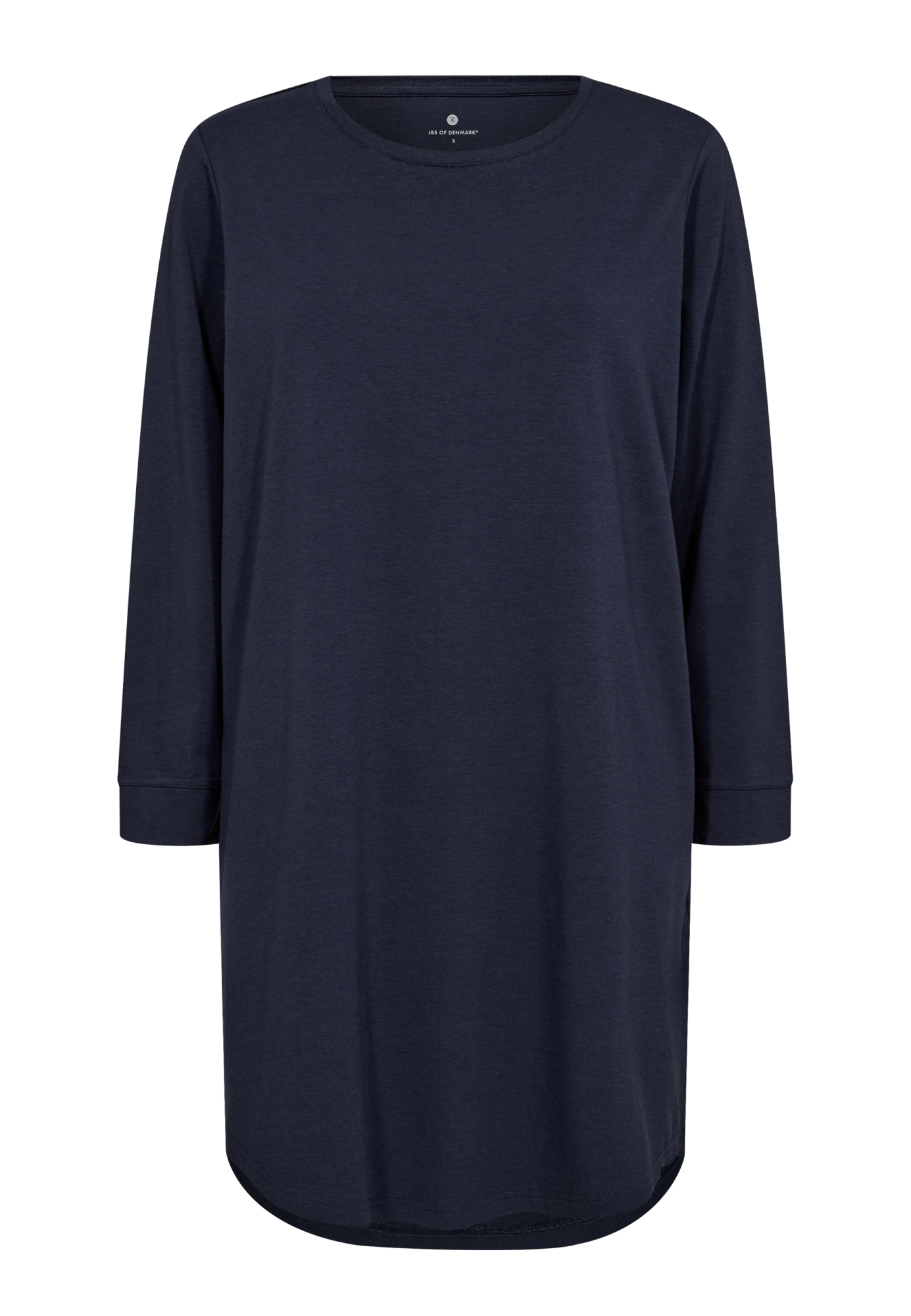 Big shirt m. lange ærmer, Bambusviskose, Navy