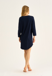 Big shirt m. lange ærmer | Bambusviskose | Navy -JBS of Denmark Women