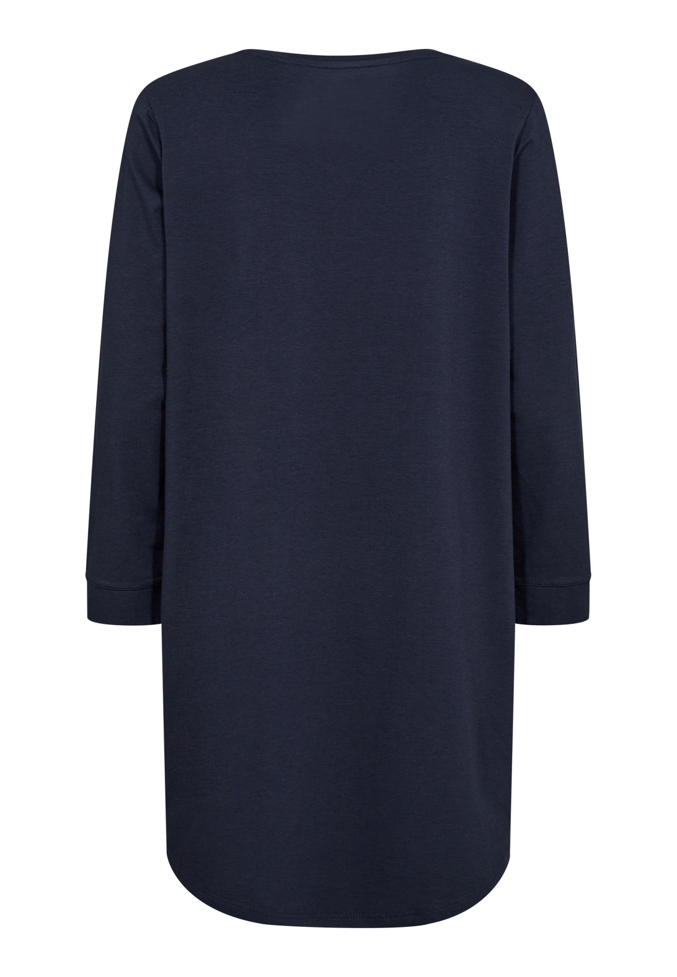 Big shirt m. lange ærmer, Bambusviskose, Navy