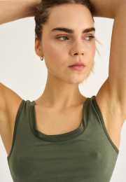 Tanktop | Økologisk bambusviskose | Grøn -JBS of Denmark Women