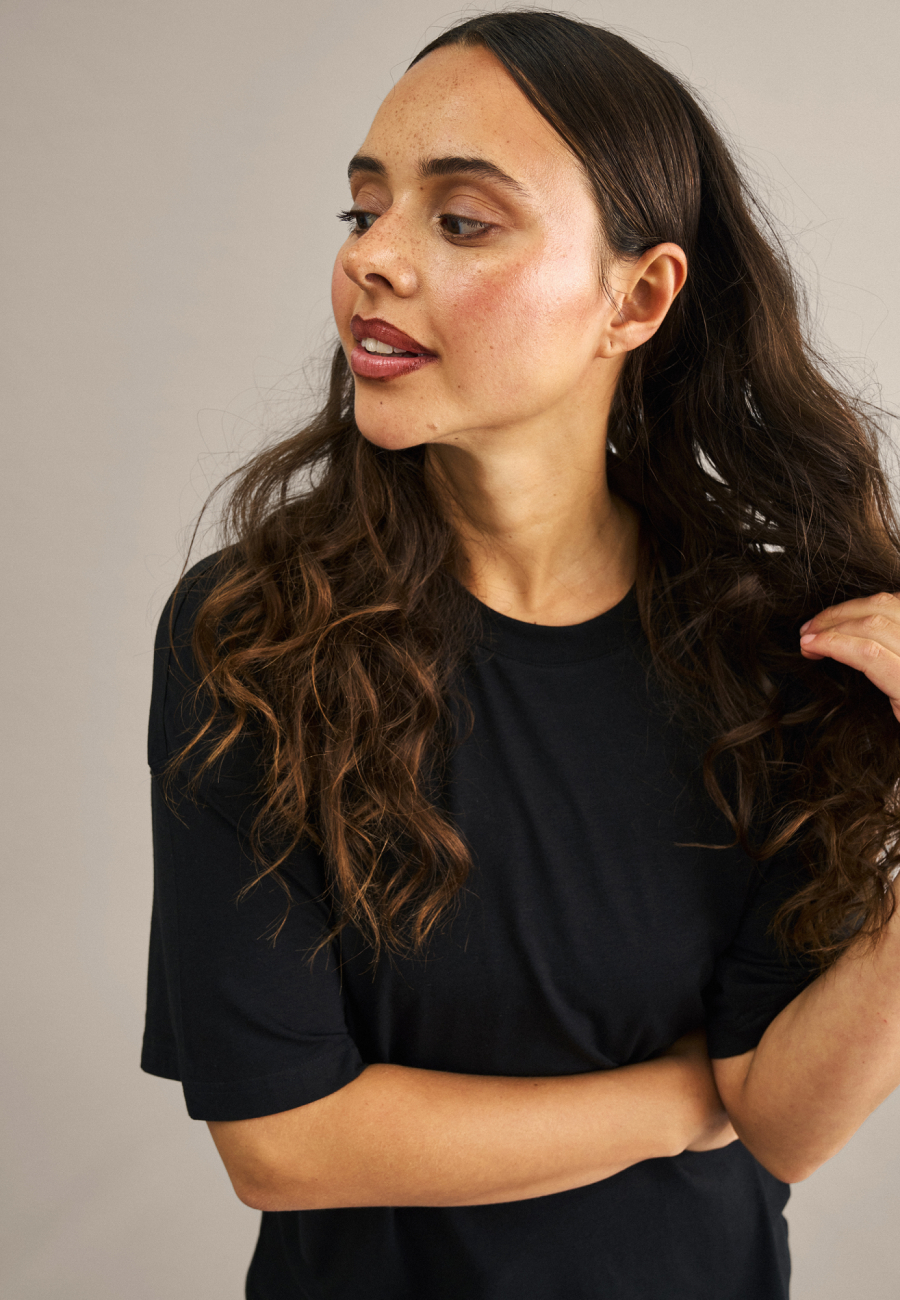 Oversized Tee | Bambusviskose | Sort -JBS of Denmark Women