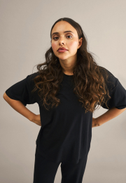 Oversized Tee | Bambusviskose | Sort -JBS of Denmark Women