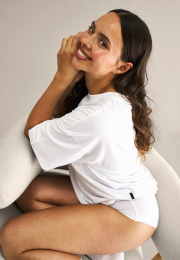 Oversized Tee | Bambusviskose | Hvid -JBS of Denmark Women