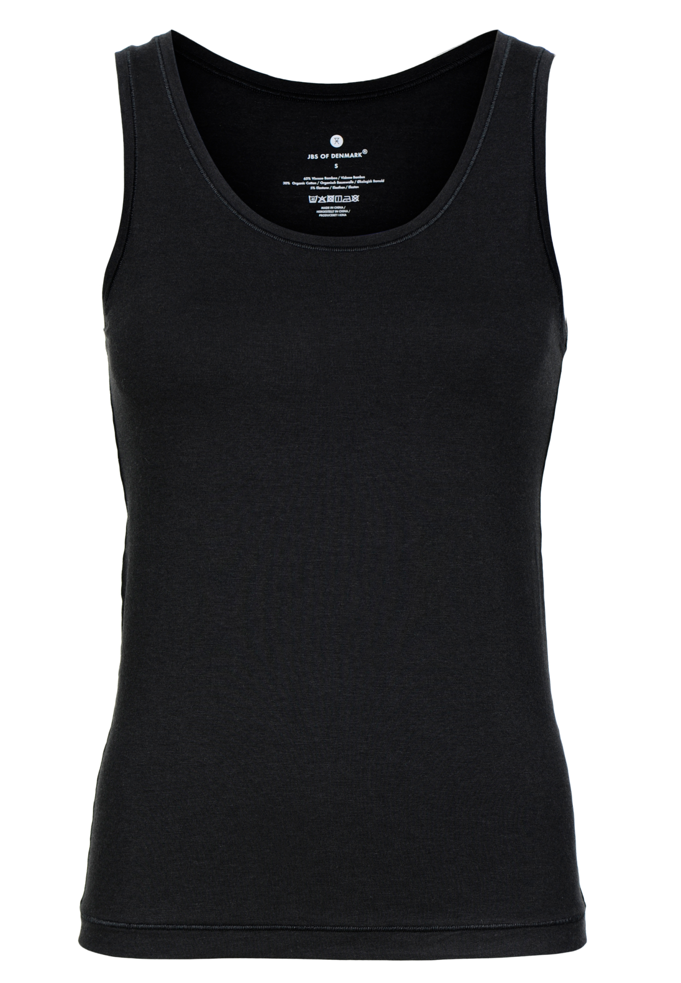 Tanktop, Bambusviskose, Sort