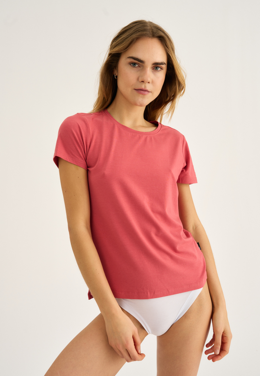 T-shirt |  Bambusviskose | Rød -JBS of Denmark Women