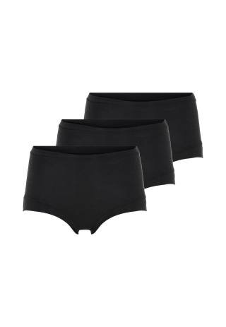 Maxi 3-pak, Bambusviskose, Sort Maxi 3-pak, Bambusviskose, Sort