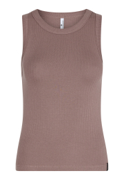 Rib tanktop  | Bambusviskose | Brun -JBS of Denmark Women