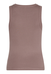 Rib tanktop  | Bambusviskose | Brun -JBS of Denmark Women