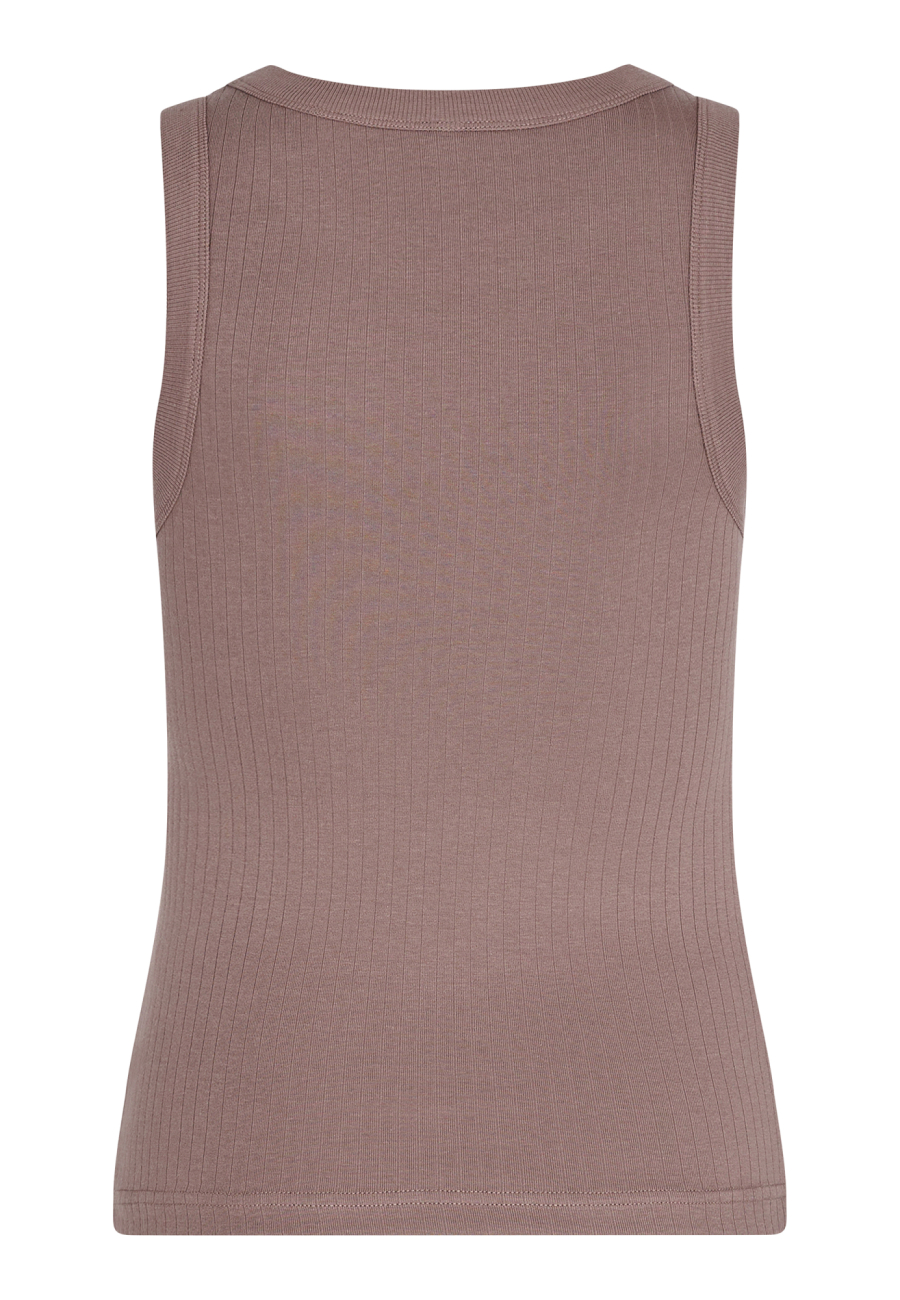 Rib tanktop  | Bambusviskose | Brun -JBS of Denmark Women