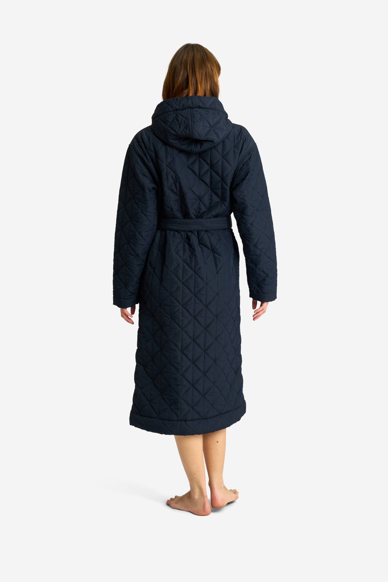 Vinterbadekåbe, fleece, Navy