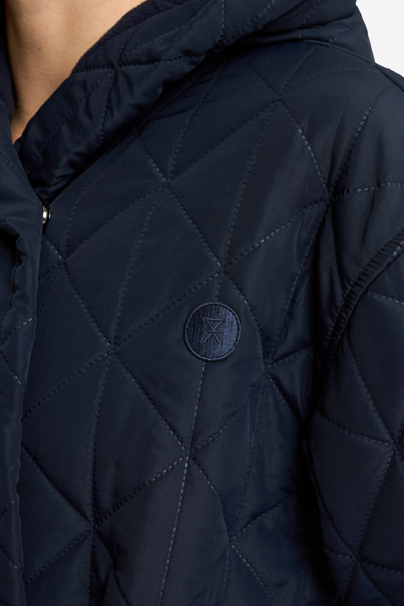 Vinterbadekåbe, fleece, Navy