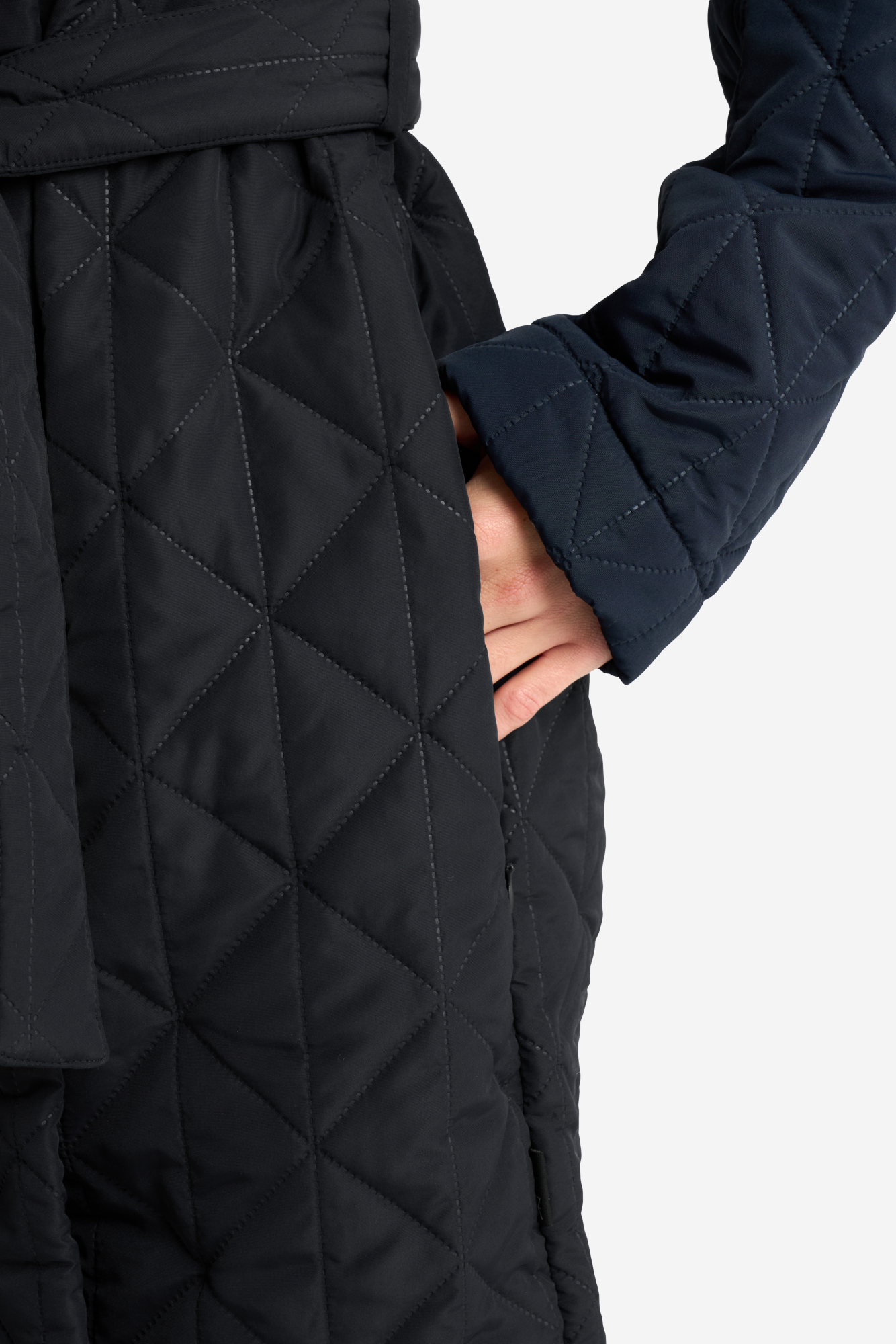 Vinterbadekåbe, fleece, Navy