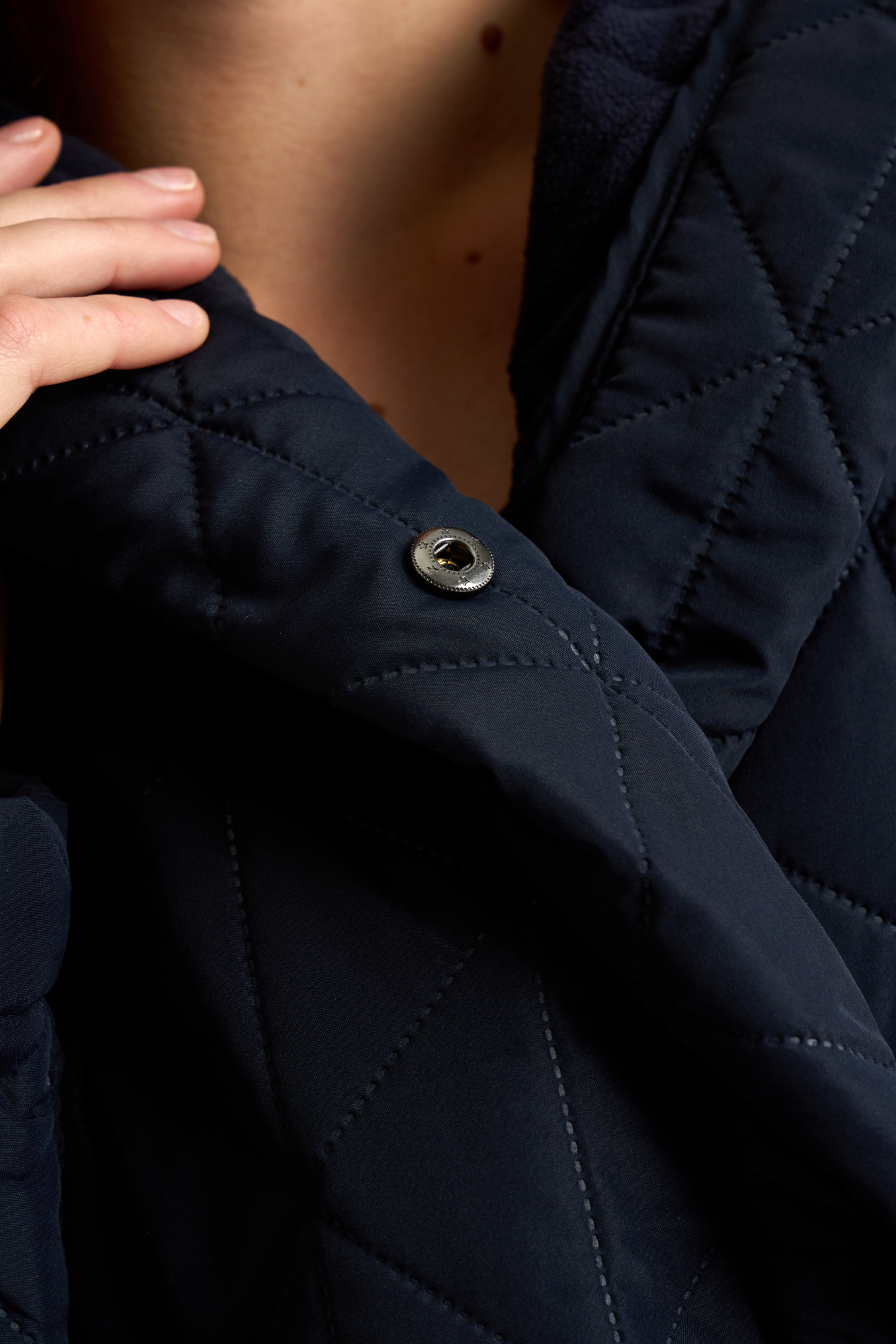 Vinterbadekåbe, fleece, Navy