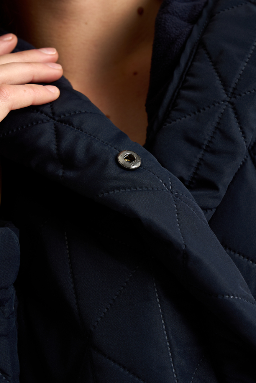 Vinterbadekåbe, fleece, Navy