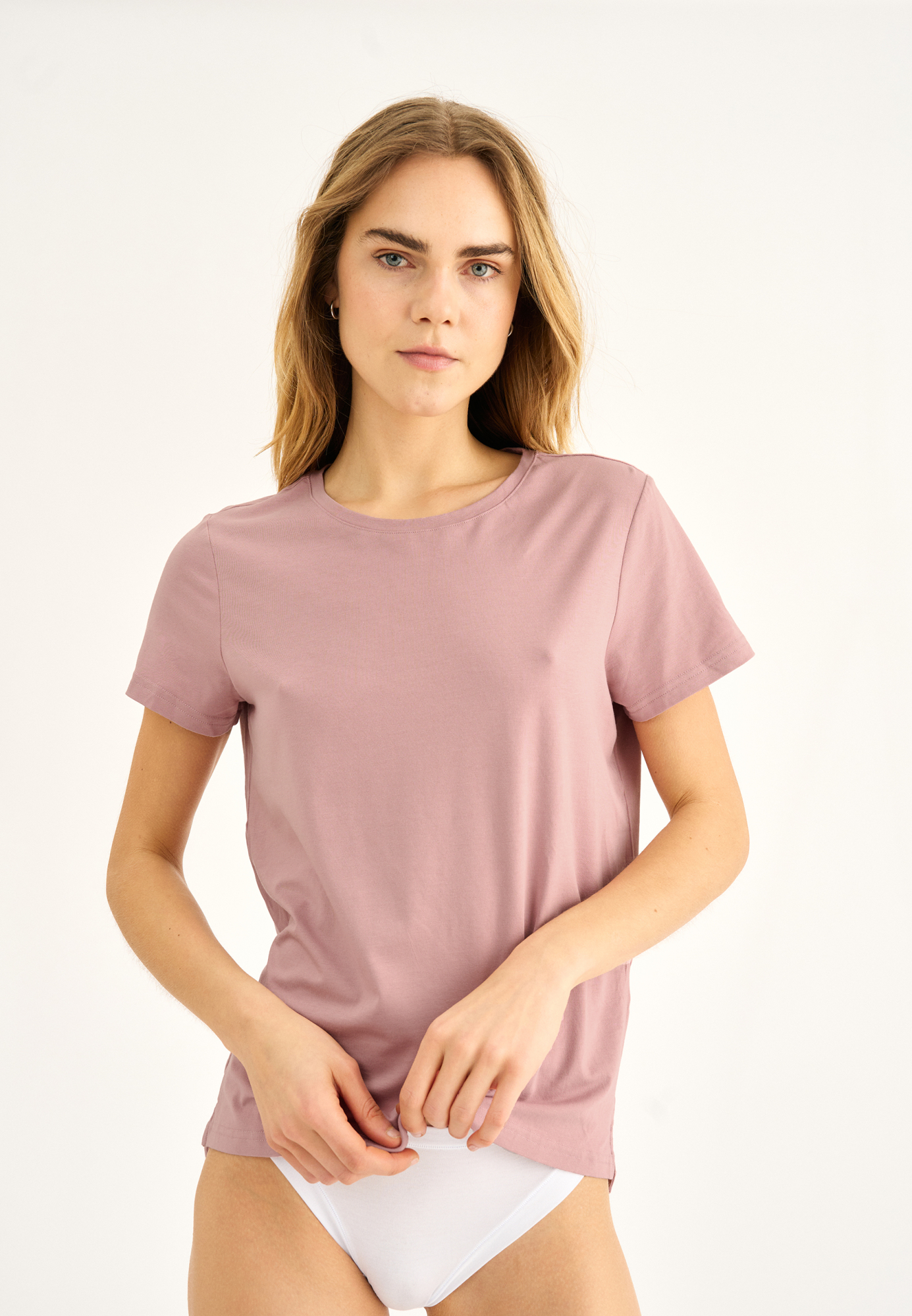 T-shirt, Bambusviskose, Rosa