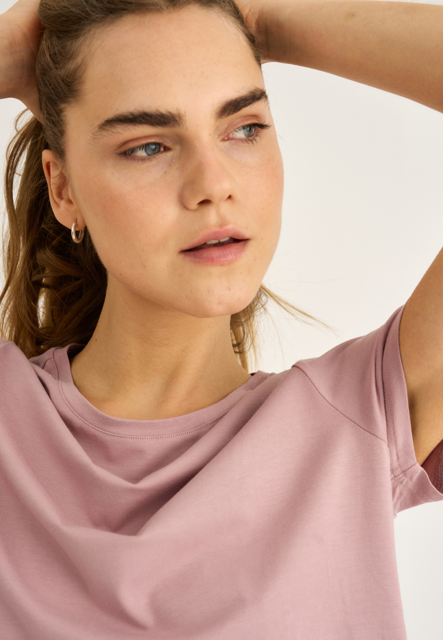 T-shirt |  Bambusviskose | Rosa -JBS of Denmark Women