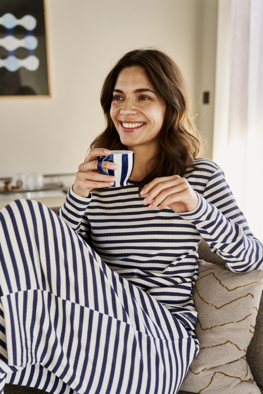 Rib trøje | Bambusviskose | Blåstribet -JBS of Denmark Women