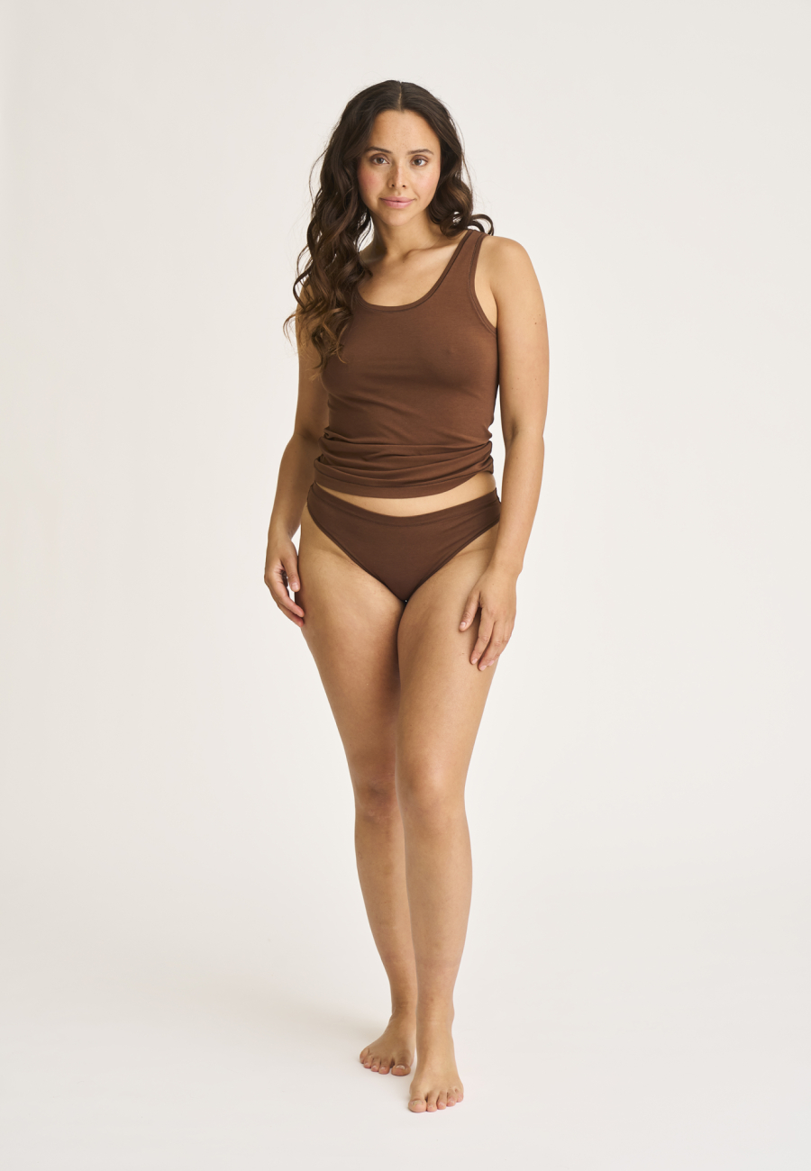 Tanktop |  Bambusviskose | Brun -JBS of Denmark Women