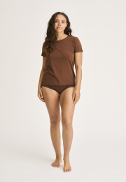 T-shirt |  Bambusviskose | Brun -JBS of Denmark Women