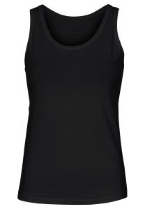 Tanktop, GOTS bomuld, Sort