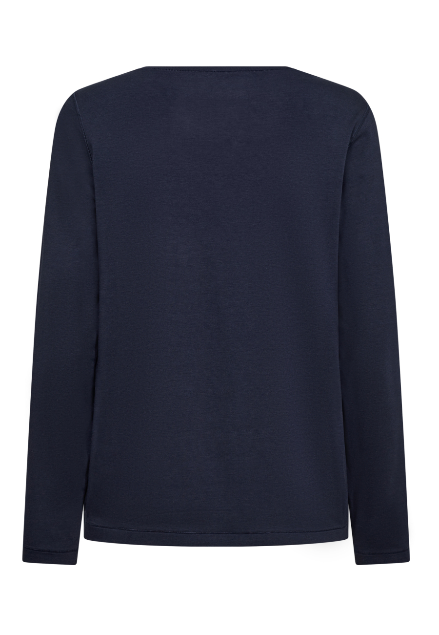 Langærmet t-shirt | Bambusviskose | Navy -JBS of Denmark Women