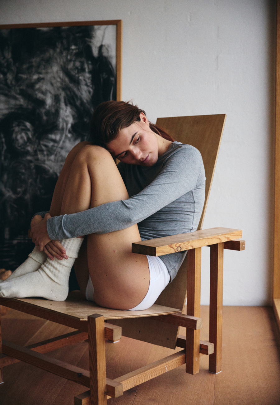 Ankelstrømpe | Uld | Ivory -JBS of Denmark Women
