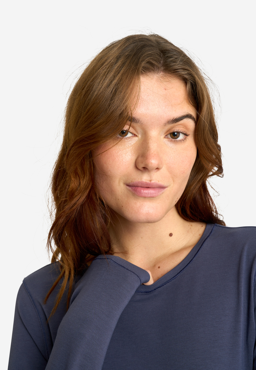 Langærmet t-shirt | Bambusviskose | Lavendel -JBS of Denmark Women