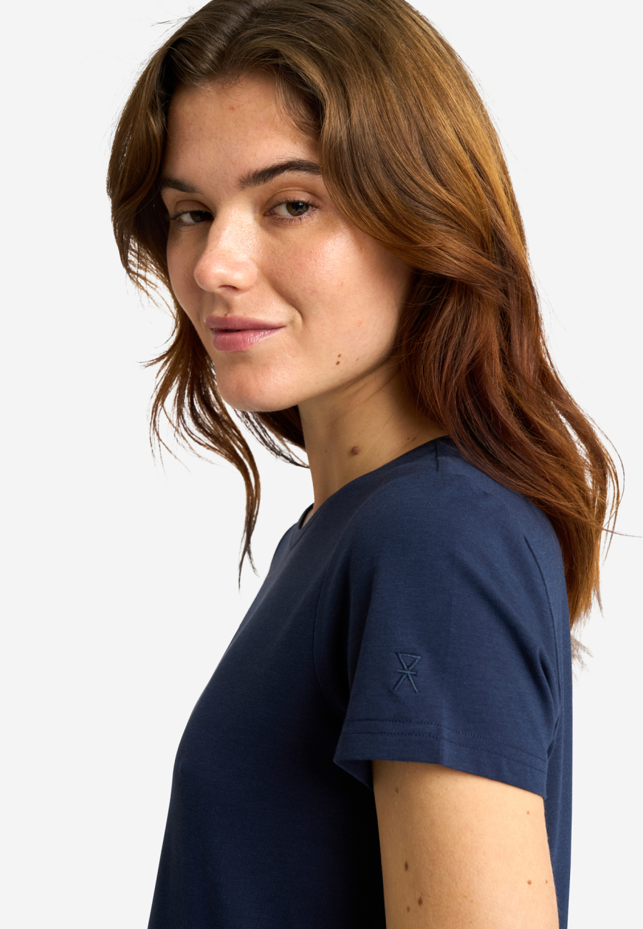 T-shirt |  Bambusviskose | Navy -JBS of Denmark Women