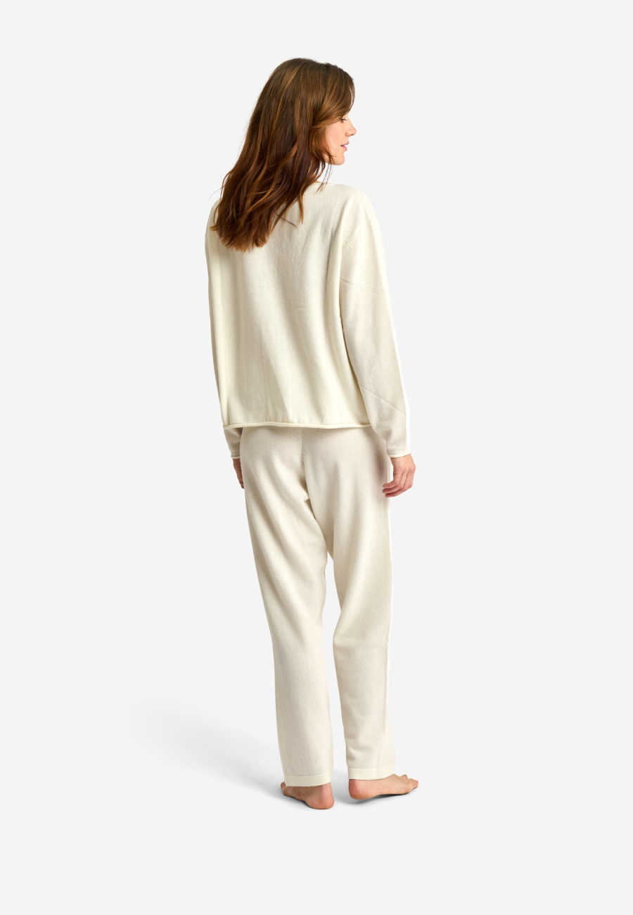 Striktrøje | 100% Merinould | Ivory -JBS of Denmark Women
