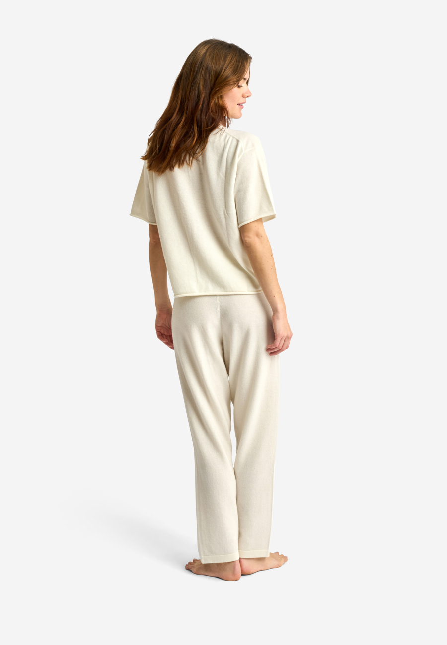 T-shirt | 100% Merinould | Ivory -JBS of Denmark Women
