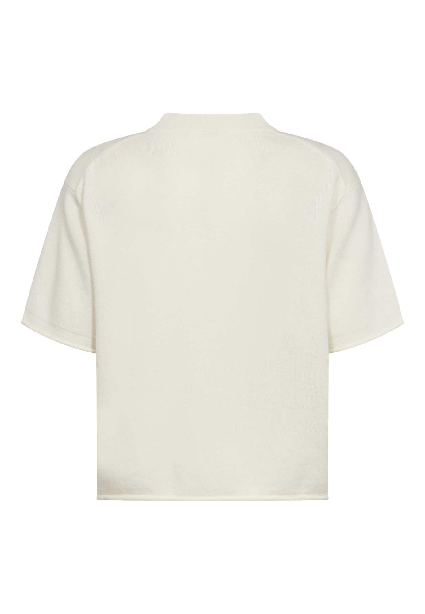 T-shirt, 100% Merinould, Ivory