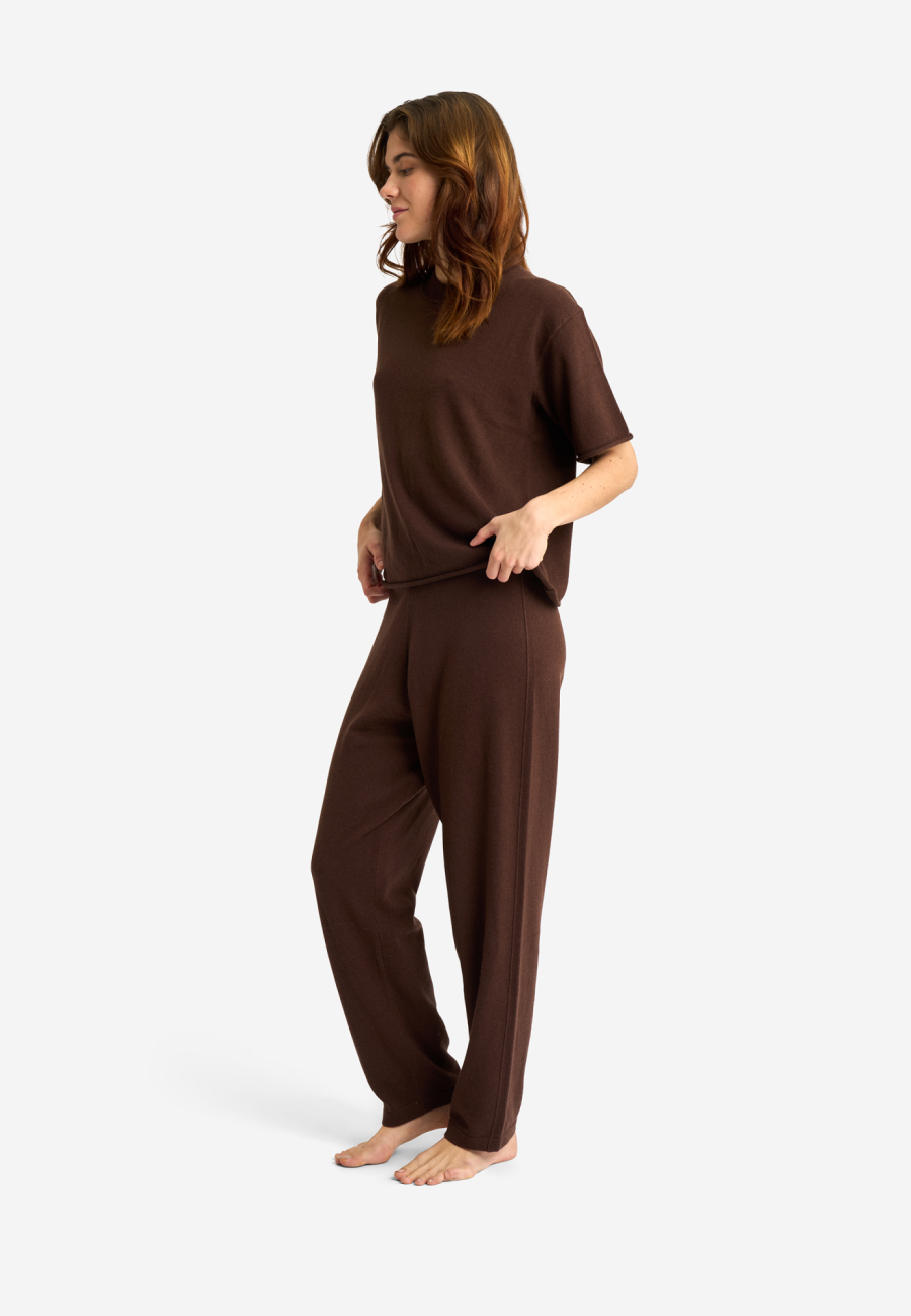 T-shirt | 100% Merinould | Brun -JBS of Denmark Women