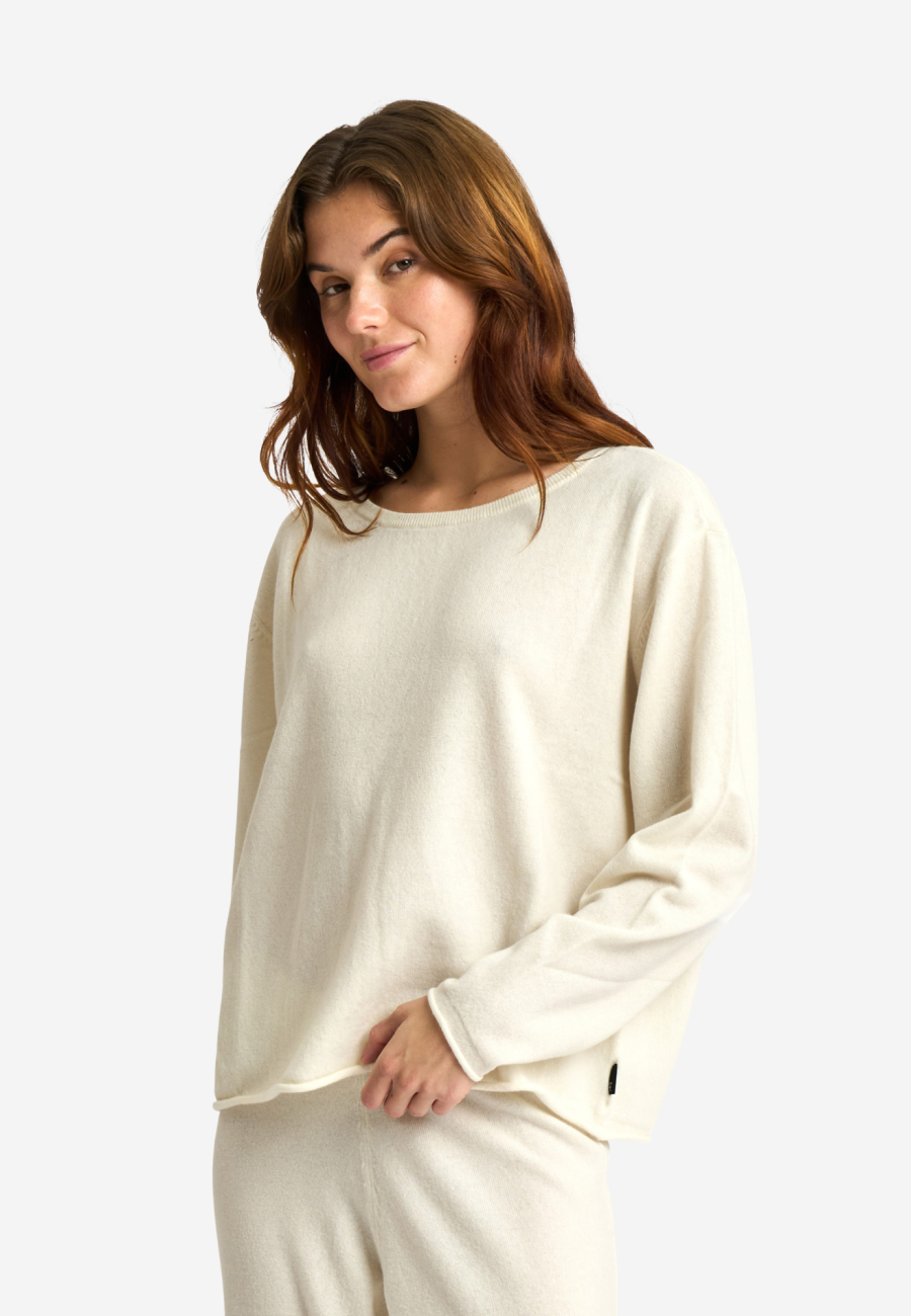 Striktrøje | 100% Merinould | Ivory -JBS of Denmark Women