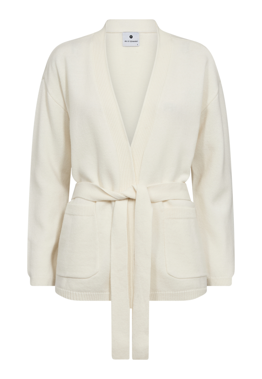 Cardigan | 100% Merinould | Ivory -JBS of Denmark Women