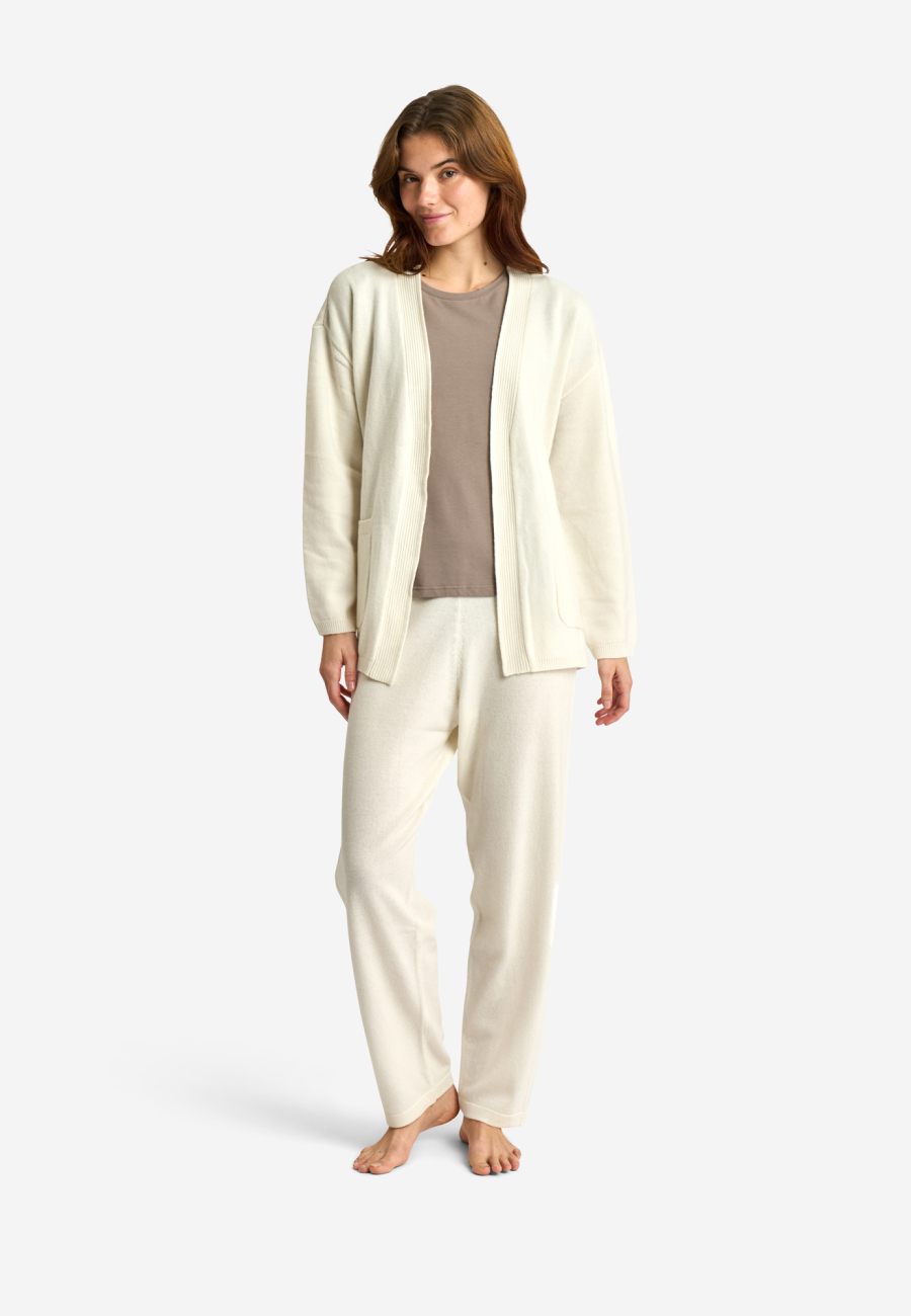 Cardigan | 100% Merinould | Ivory -JBS of Denmark Women