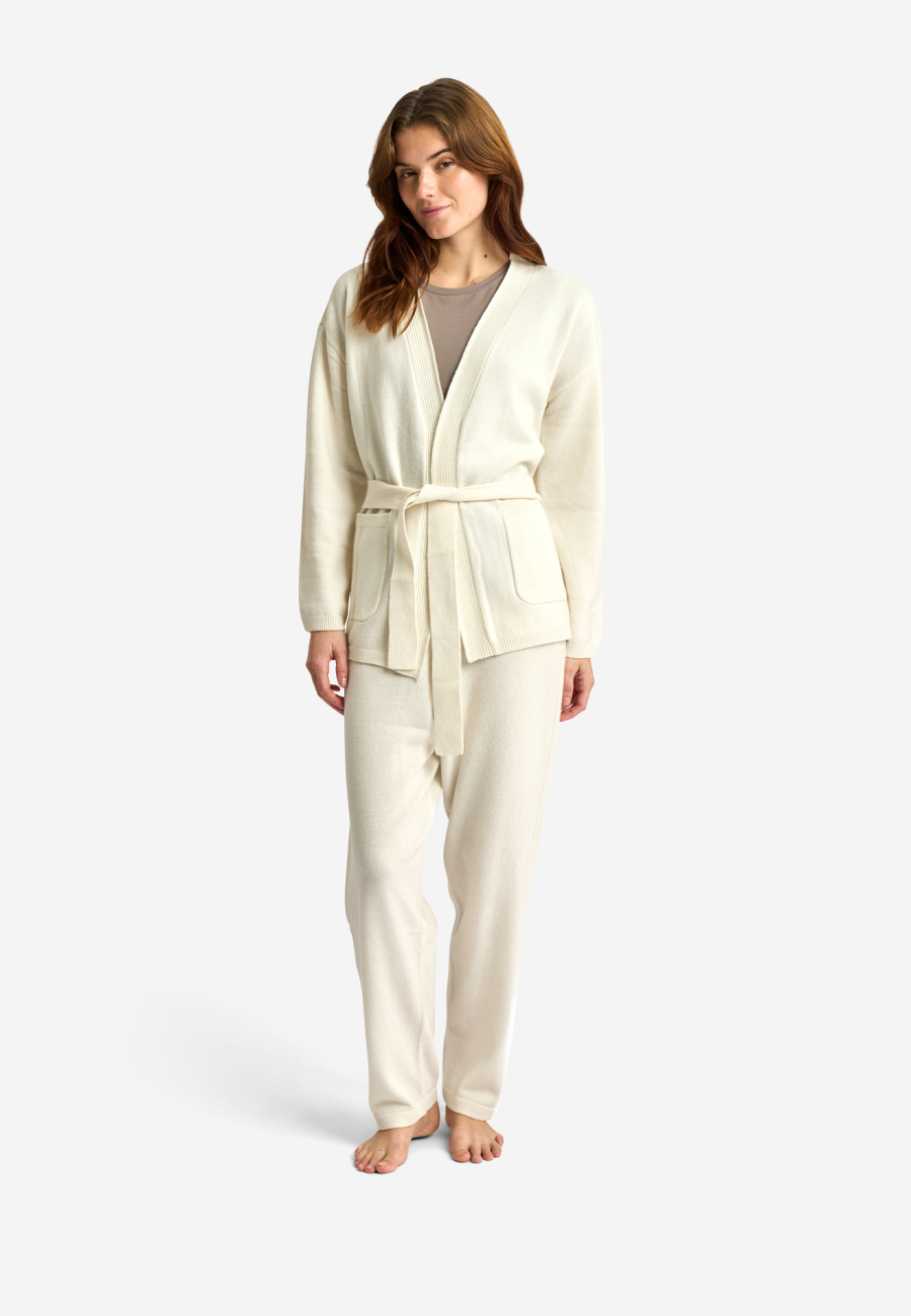 Cardigan | 100% Merinould | Ivory -JBS of Denmark Women