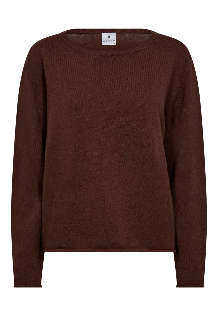 Striktrøje | 100% Merinould | Brun -JBS of Denmark Women