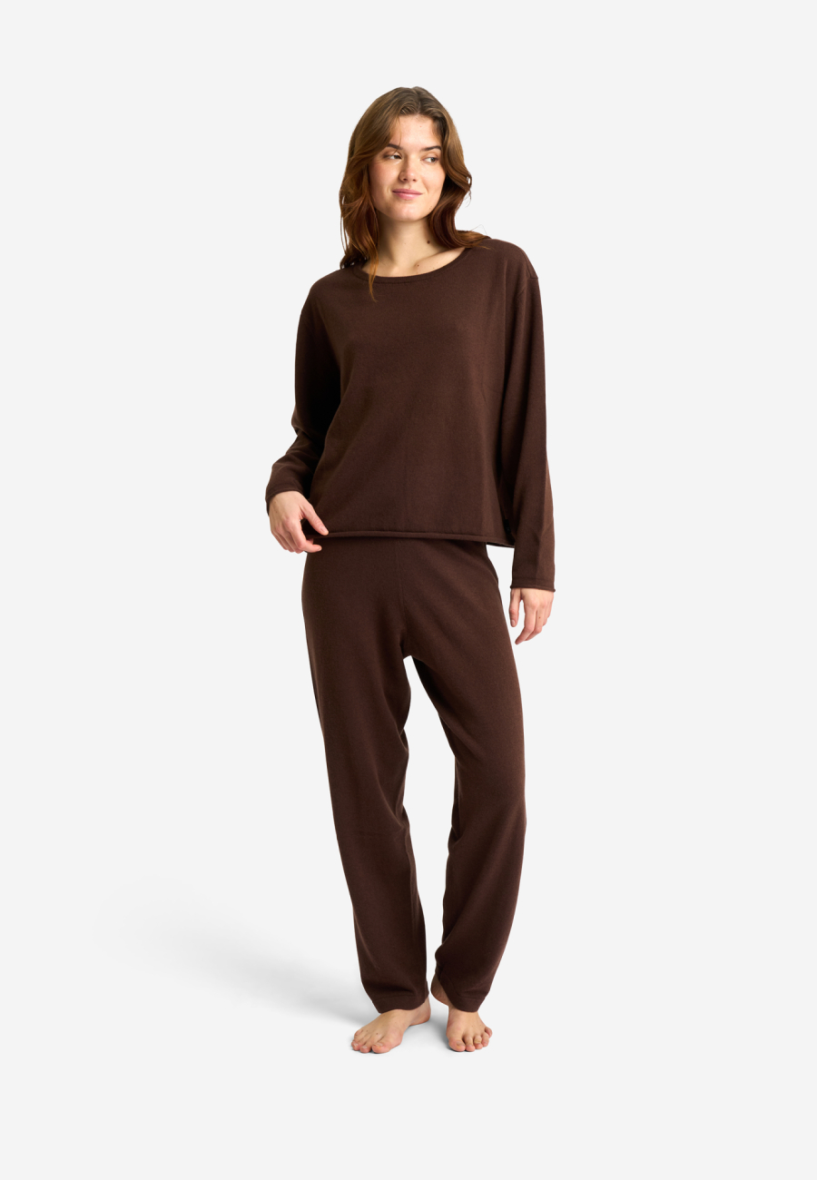 Striktrøje | 100% Merinould | Brun -JBS of Denmark Women